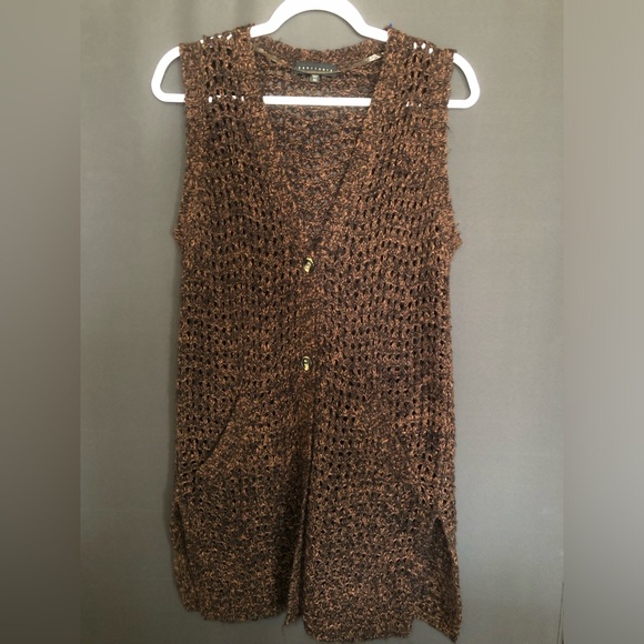 Sanctuary women’s acrylic blend duster sweater with pockets size xs - Picture 1 of 2